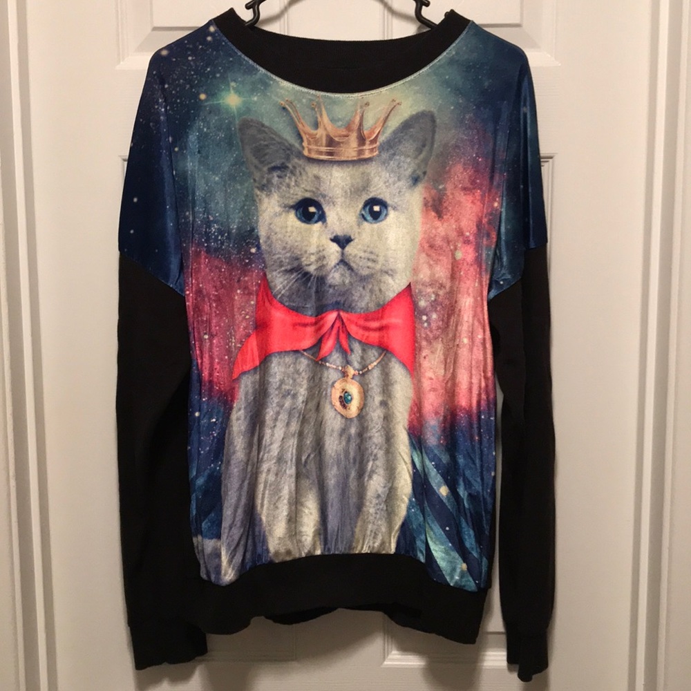 Velvet Galaxy Cat Sweater
